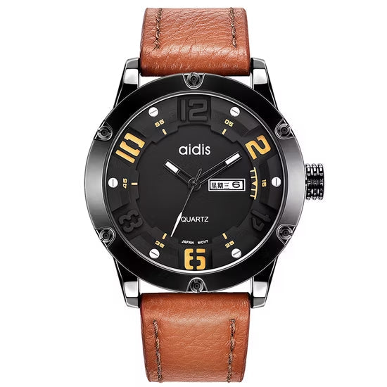 New Black Color Strap Watch